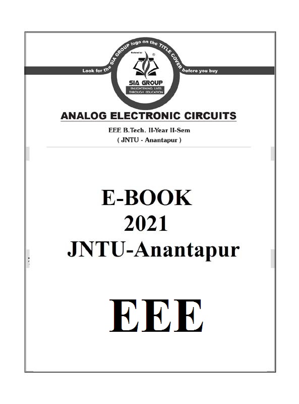 engineering btech jntu anantapur electricals and electronics